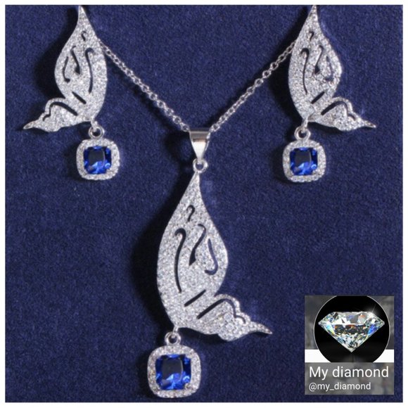 Crystals Butterfly Earrings Earring